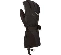 Klim Ember Gauntlet Guanti da motoslitta da donna, nero/nero, Taglia L