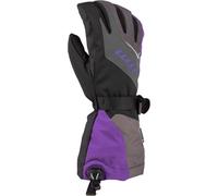 Klim Ember Gauntlet Guanti da motoslitta da donna, nero/viola, Taglia M