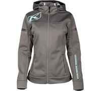 Klim Evolution Hoodie, giacca tessile donna XL female Grigio/Azzurro