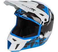 Klim F3 Carbon DNA Casco da motoslitta, nero/bianco/blu, Taglia XL (60/61)