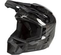 Klim F3 Carbon Pro Ascent Casco per motoslitta, nero-arancione, taglia XS 52 per maschi