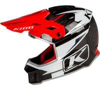 Klim F3 Carbon Pro, casco enduro L male Nero/Bianco/Rosso