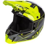 Klim F3 Carbon Velocity Hi-Vis Casco da motoslitta, nero-giallo, taglia XL per maschi