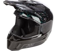Klim F3 Carbon Wild Casco da motoslitta, nero-verde, taglia M per maschi
