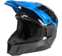 Klim F3 Recoil Casco Motocross, nero-blu, taglia 2XL per maschi