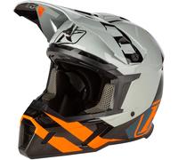 Klim F5 Koroyd Ascent Carbon Casco da motocross, blu-arancione, taglia M per maschi