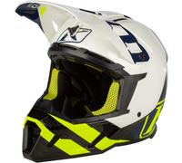 Klim F5 Koroyd Ascent S21 Mips, casco trasversale S male Bianco/Nero/Opaco Giallo Fluo/Blu Scuro