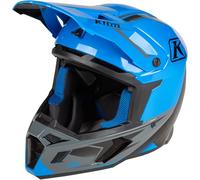 Klim F5 Legion Casco Motocross, nero/grigio/blu, Taglia XL (60/61)