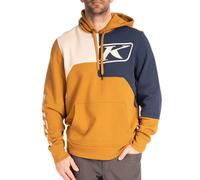 Klim Cliff Hanger, felpa con cappuccio S male Arancione/Blu Scuro/Beige