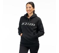 Klim Felpa con cappuccio da donna, nero-grigio, taglia S per donne