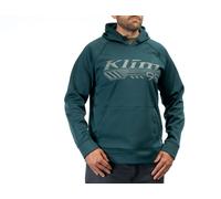 Klim Foundation, felpa con cappuccio M male Verde Scuro/Grigio