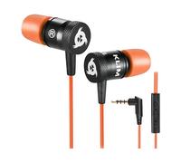 KLIM Fusion - Bluetooth 5, microfono integrato CUFFIE, Arancione, Nero