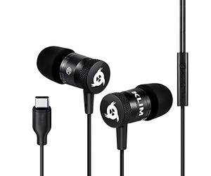KLIM Fusion Type-C Auricolari USB-C con Microfono Hi-Fi, Memory Foam