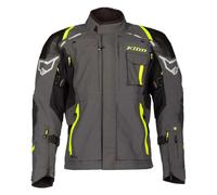 Klim Kodiak Giacca tessile moto, grigio-giallo, taglia 28 per maschi