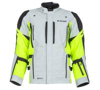 Klim Latitude Rogue Gore-Tex Giacca tessile da motocicletta, grigio-giallo, taglia M per maschi