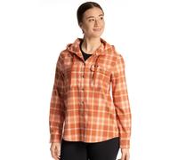 Klim Ginny Mountain, camicia con cappuccio donna L female Arancione/Beige
