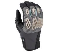 Klim Baja S4 2025 perforated Mesh Leather/Textile Enduro Motorcycle Gloves Guanti da moto enduro in pelle/tessuto a rete traforata, nero-grigio, taglia S per maschi