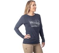 Klim Haven Tri-Blend Camicia a maniche lunghe da donna, blu, taglia L per donne