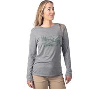 Klim Haven Tri-Blend Camicia a maniche lunghe da donna, grigio, taglia XS per donne