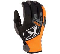 Klim Impact Guanti da motocross, nero/grigio/arancione, Taglia 2XL