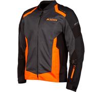 Klim Induction Giacca tessile moto, nero-grigio-arancione, taglia M per maschi