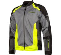 Klim Induction Giacca tessile moto, grigio/giallo, Taglia S