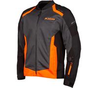 Klim Induction Giacca tessile moto, nero/grigio/arancione, Taglia M