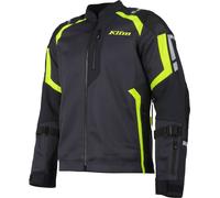 Klim Induction Pro 2025 Giacca in pelle / tessuto in rete da moto traforata, nero-giallo, taglia XL per maschi