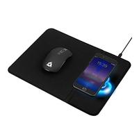 KLIM Inspiration + Makepad - Mouse wireless e tappetino per mouse con caricatore wireless + mouse ergonomico per PC portatile Mac + stazione di ricarica compatibile con iPhone Samsung Huawei LG e