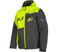 Klim Instinct 2022 Giacca per motoslitta, grigio scuro/nero/giallo neon, Taglia M