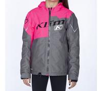 Klim Instinct Giacca da motoslitta giovanile, grigio/rosa, Taglia YL