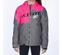 Klim Instinct Giacca da motoslitta giovanile, grigio/rosa, Taglia YXL