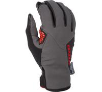 Klim Inversion Guanti da moto, grigio/rosso, Taglia 2XL