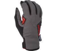 Klim Inversion Guanti da moto, grigio/rosso, Taglia 3XL