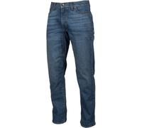 Klim K Forty 2 Straight Stretch Denim Jeans Moto, blu, taglia 33