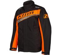 Klim Kaos Giacca per motoslitta, nero/arancione, Taglia L