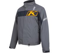 Klim Keweenaw 2025 giacca impermeabile per motoslitta, grigio-giallo, taglia 2XL per maschi