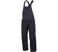 Klim Keweenaw 2025 pantaloni con bretelle impermeabili per motoslitte, nero-grigio-giallo, taglia 2XL per maschi
