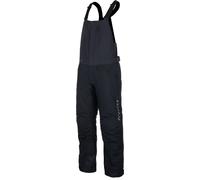Klim Keweenaw 2025 pantaloni con bretelle impermeabili per motoslitte, nero/grigio, Taglia Short L