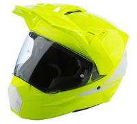 Casco Adventure Klim X1 Alpha Carbonio Bianco/Hi-VisXXL Bianco,Hi-Vis