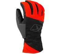 Klim PowerXross Guanti per motoslitte, nero-grigio-rosso, taglia XL