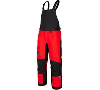 Klim Klimate 2022 Pantaloni con bretelle da motoslitta, nero/rosso, Taglia Long XL