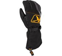 Klim Klimate Gauntlet Guanti per motoslitte, nero/grigio/arancione, Taglia XL