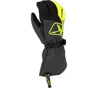 Klim Klimate Gauntlet Guanti per motoslitte, nero-grigio-giallo, taglia 2XL per maschi