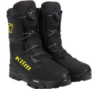 Klim Klutch GTX BOA Stivali da motoslitta, nero/giallo neon, Taglia 9