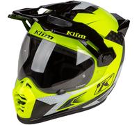 Klim Krios Pro Charger Casco da motocross, nero/giallo neon, Taglia XXL (63/64)