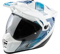 Klim Krios Pro Spectrum Carbon ECE/DOT Casco da enduro, bianco-blu, taglia 2XL per maschi