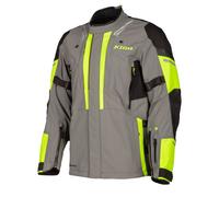 Klim Latitude 2023 Giacca tessile moto, grigio-giallo, taglia S