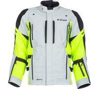 Klim Latitude, giacca tessile Gore-Tex 3XL male Grigio Chiaro/Giallo Fluo