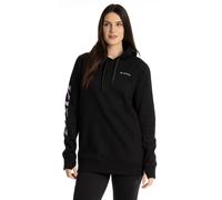 Klim Mariposa Long, felpa con cappuccio donna XS female Nero/Violetto